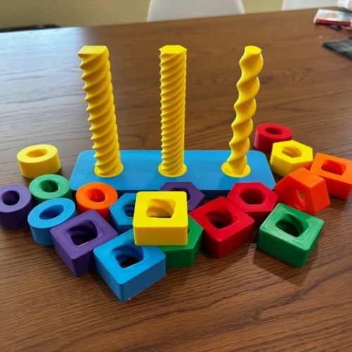 Spinning Shapes Children's Toy _ Fine Motor Skills…